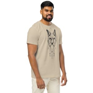 unisex organic mid light t shirt desert dust right front 683fb8a75a0da